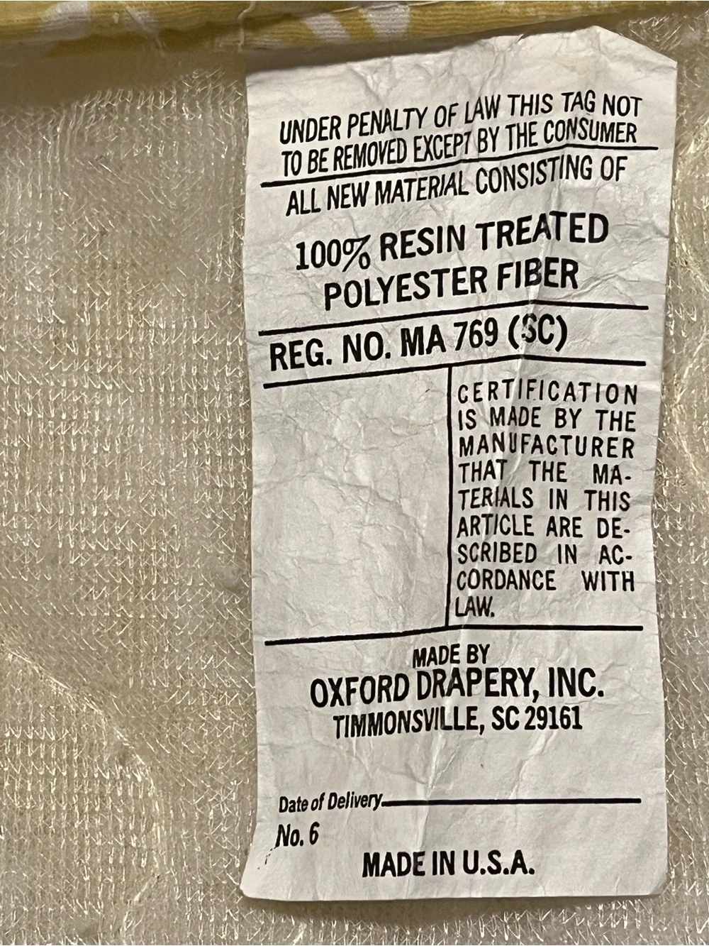 Vintage Used Floral Rhapsody Full Yellow Floral Quilt Bedspread